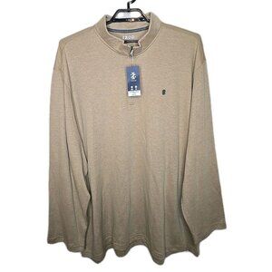 IZOD Luxury Classics Men's Feeder Comfort 1/4 Zip Pullover Sweater Size 2XB t11